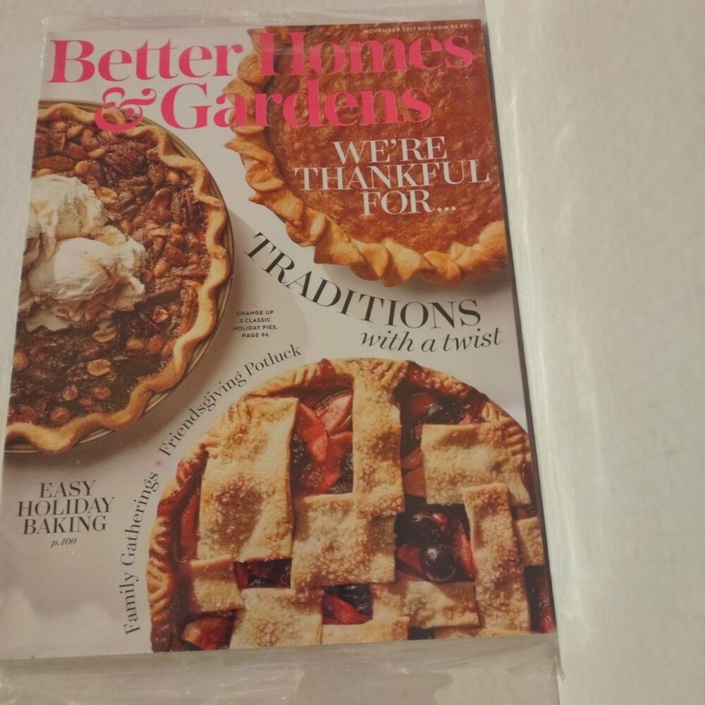 Better Homes & Gardens Magazine November 2017 Issue Traditions With A Twist Holi